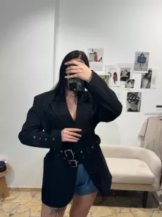 LA MILLA MARYNARKA Z KLAMRAMI ELISABETH CZARNA