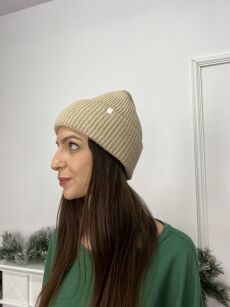 BY O LA LA...! ZIMOWA CZAPKA BEANIE SARA NUDE