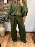 LAVESTINO KOMPLET Z BUFIASTYMI RĘKAWAMI KHAKI - 2