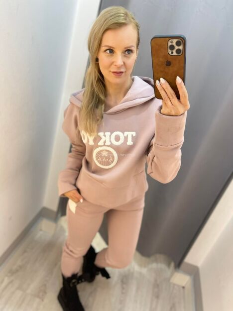 BY O LA LA...! DRESOWY KOMPLET TOKYO BRUDNY RÓŻ