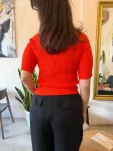 ROYAL CLUB SWETER KARDIGAN Z KRÓTKIM RĘKAWEM KORAL - 3
