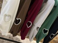 BY O LA LA...! CASUALOWA MARYNARKA SERCE CZARNA - 2