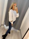 BY O LA LA! DRESOWA BLUZA Z KAMIENIAMI BIAŁA - 7