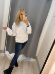 BY O LA LA! DRESOWA BLUZA Z KAMIENIAMI BIAŁA - 3
