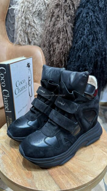 BY O LA LA! BUTY SNEAKERSY CZARNE