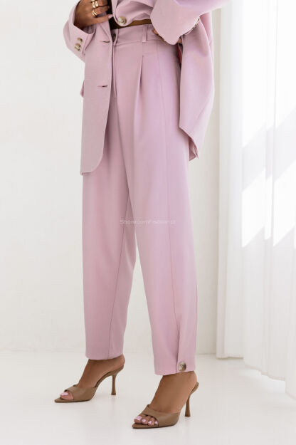 SEMPRE SPODNIE SILVIA PUDROWY RÓŻ