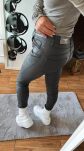 BY O LA LA! SPODNIE ECO SKÓRA ZIP GRAFIT - 6