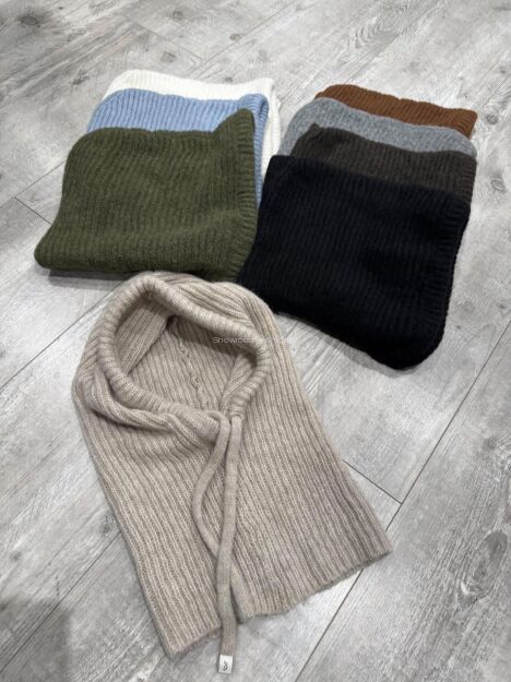 BY O LA LA...! BALACLAVA KAPTUR SZARY (SMOKE GREY)