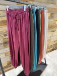 BY O LA LA! DRESOWE SPODNIE NEW FASHION MERLOT (BORDO) - 4
