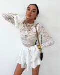 LA MILLA BLUZKA KORONKOWA LACE ŚMIETANA - 4