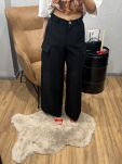 LADY DRAMA SPODNIE CARGO CZARNE - 6