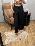 LADY DRAMA SPODNIE CARGO CZARNE - 4