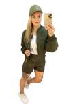 BY O LA LA...! SPODENKI ECO SKÓRA KHAKI - 5