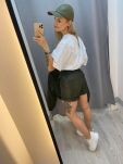 BY O LA LA...! SPODENKI ECO SKÓRA KHAKI - 4
