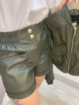 BY O LA LA...! SPODENKI ECO SKÓRA KHAKI - 2