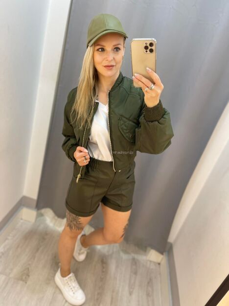 BY O LA LA...! SPODENKI ECO SKÓRA KHAKI
