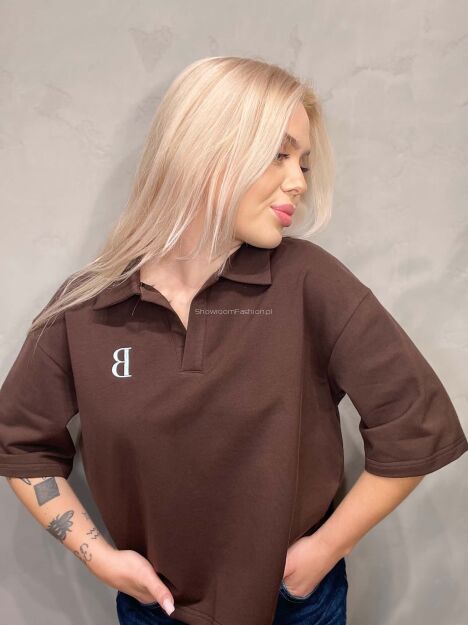 BY O LA LA! BLUZKA T-SHIRT POLO 