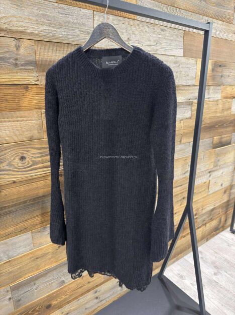 BY O LA LA...! KOMPLET SWETER + HALKA CZARNY