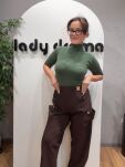 LADY DRAMA SPODNIE VENICE ESPRESSO - 2