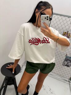 LA MILLA BLUZKA T-SHIRT LAMILLA GIRL BIEL/CZERWIEŃ/ZIELEŃ