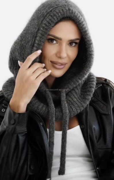 BY O LA LA...! BALACLAVA KOMINOKAPTUR SZARY