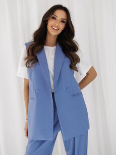 BY O LA LA...! KAMIZELKA DWURZĘDOWA INES NIEBIESKA