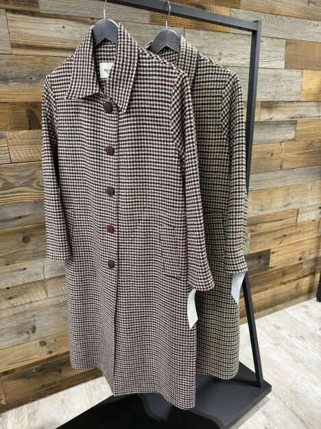 BY O LA LA! PŁASZCZ W KRATĘ 