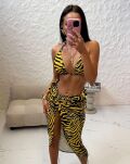 LA MILLA BIKINI KOSTIUM KĄPIELOWY ZEBRA ŻÓŁTO/CZARNY - 4