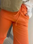 BY O LA LA ! SPODNIE DRESOWE WIĄZANE POMARAŃCZOWE - 6
