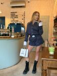 ROYAL CLUB KOMPLET KOSZULA + SPODENKI WĄSKIE PASKI MARINA GRANAT - 5