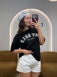ROYAL CLUB T-SHIRT MYSELF CZARNY/BIEL - 3