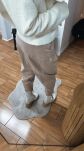 BY O LA LA...! CASUALOWE SPODNIE 7/8 TAUPE - 5