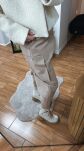 BY O LA LA...! CASUALOWE SPODNIE 7/8 TAUPE - 4