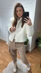 BY O LA LA...! CASUALOWE SPODNIE 7/8 TAUPE - 6